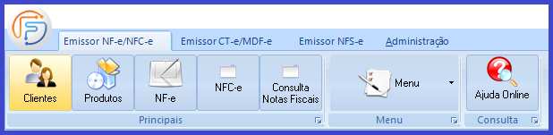 Como emitir a Nota Fiscal Eletrônica - NFe? menu clientes