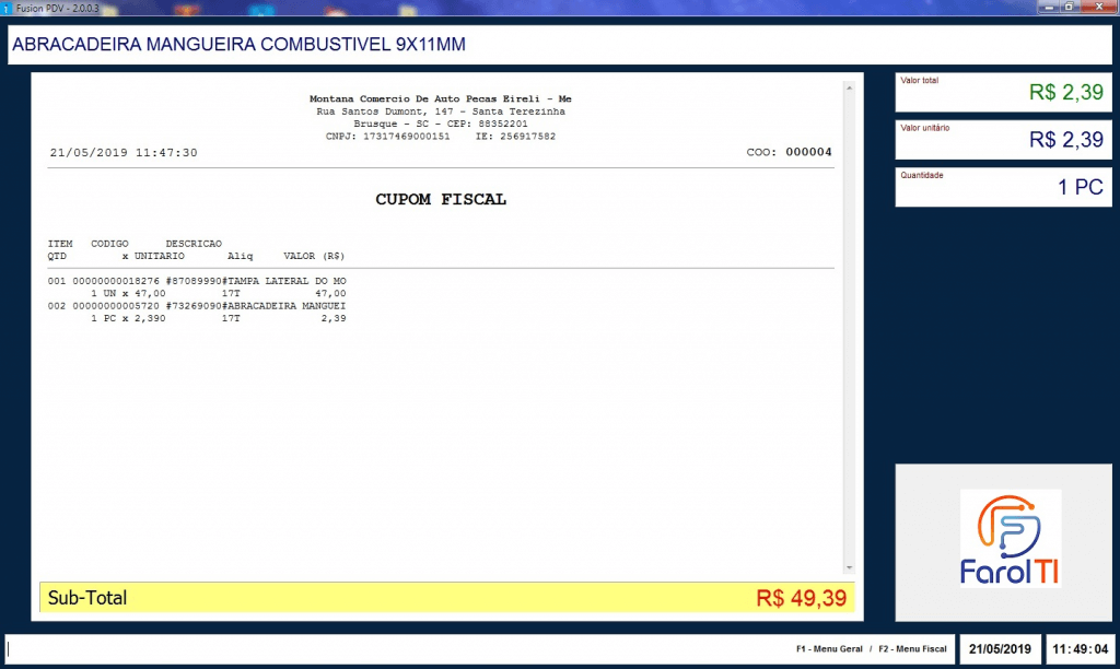 O que é o emissor PAF/ECF - Cupom Fiscal? Finalizando Cupom Fiscal/Venda